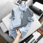 Nơi lấy sỉ áo Thun Polo Nam Phối Sọc Dọc Trước Ngực Và Tay Áo BigSize Từ 50-90kg
