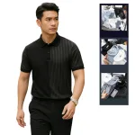 Nơi lấy sỉ áo Thun Polo Nam Phối Sọc Dọc Trước Ngực Và Tay Áo BigSize Từ 50-90kg