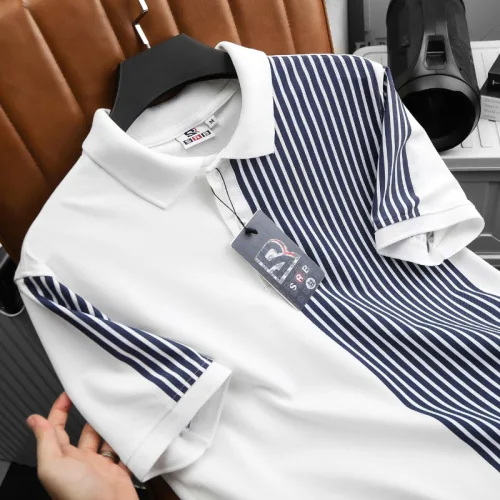 Nơi lấy sỉ áo Thun Polo Nam Phối Sọc Dọc Trước Ngực Và Tay Áo BigSize Từ 50-90kg