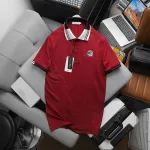 Nguồn hàng sỉ áo Thun Polo Nam Phối Sọc In Logo Trước Ngực (Big Size)