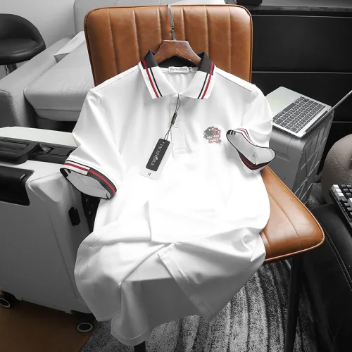 Nguồn hàng sỉ áo Thun Polo Nam Phối Sọc In Logo Trước Ngực (Big Size)