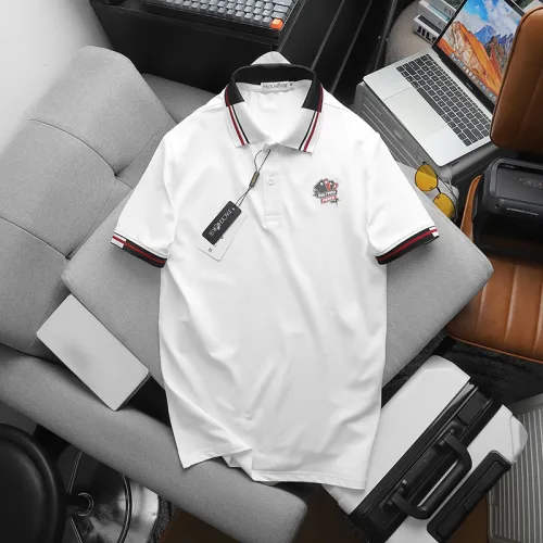 Nguồn hàng sỉ áo Thun Polo Nam Phối Sọc In Logo Trước Ngực (Big Size)