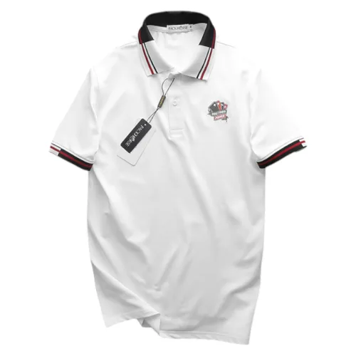 Nguồn hàng sỉ áo Thun Polo Nam Phối Sọc In Logo Trước Ngực (Big Size)