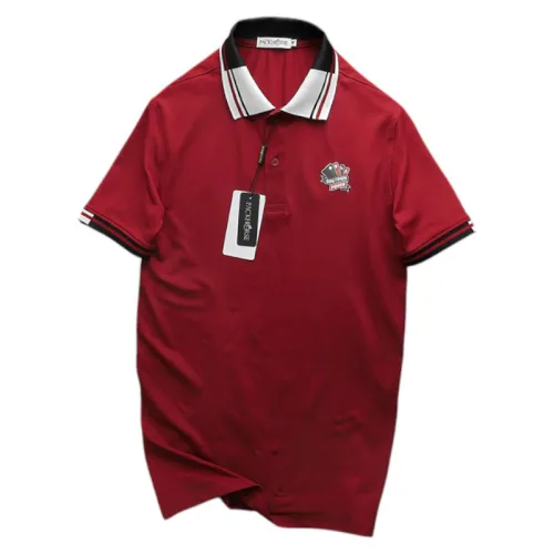 Nguồn hàng sỉ áo Thun Polo Nam Phối Sọc In Logo Trước Ngực (Big Size)