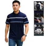 Áo Polo Nam Bigsize Phối Sọc Ngang 50-90kg