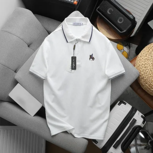 Áo Polo Nam Cổ Bẻ Phối Sọc Thêu Logo Ngựa Trước Ngực Big Size