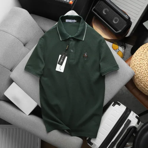 Áo Polo Nam Cổ Bẻ Phối Sọc Thêu Logo Ngựa Trước Ngực Big Size