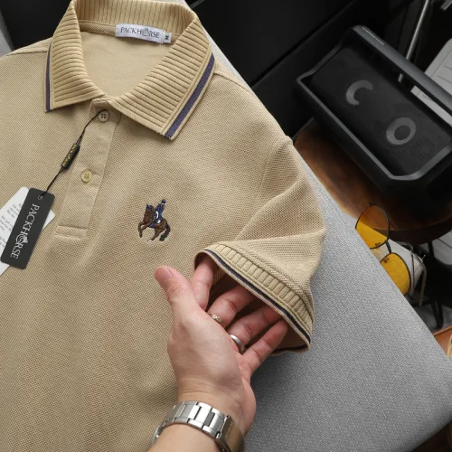 Áo Polo Nam Cổ Bẻ Phối Sọc Thêu Logo Ngựa Trước Ngực Big Size