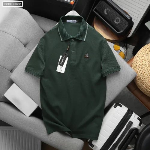 Áo Polo Nam Cổ Bẻ Phối Sọc Thêu Logo Ngựa Trước Ngực Big Size