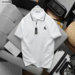Áo Polo Nam Cổ Bẻ Phối Sọc Thêu Logo Ngựa Trước Ngực Big Size