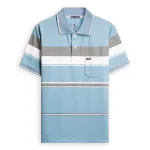 Chỗ sỉ áo Thun Sọc Có Cổ Nam Trung Niên Có Túi Thun Cotton Cao Cấp (Có size 3x)