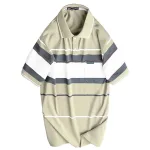 Chỗ sỉ áo Thun Sọc Có Cổ Nam Trung Niên Có Túi Thun Cotton Cao Cấp (Có size 3x)