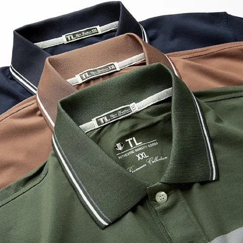 Chỗ sỉ áo Thun Sọc Có Cổ Nam Trung Niên Có Túi Thun Cotton Cao Cấp (Có size 3x)