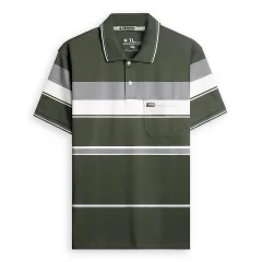 Chỗ sỉ áo Thun Sọc Có Cổ Nam Trung Niên Có Túi Thun Cotton Cao Cấp (Có size 3x)