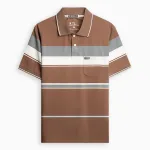 Chỗ sỉ áo Thun Sọc Có Cổ Nam Trung Niên Có Túi Thun Cotton Cao Cấp (Có size 3x)