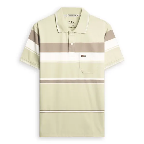Chỗ sỉ áo Thun Sọc Có Cổ Nam Trung Niên Có Túi Thun Cotton Cao Cấp (Có size 3x)