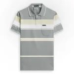 Chỗ sỉ áo Thun Sọc Có Cổ Nam Trung Niên Có Túi Thun Cotton Cao Cấp (Có size 3x)