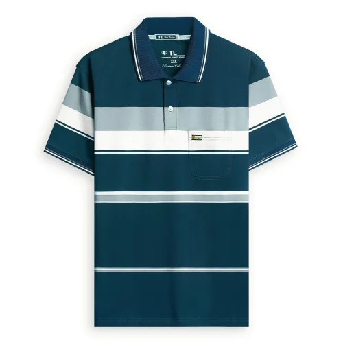 Chỗ sỉ áo Thun Sọc Có Cổ Nam Trung Niên Có Túi Thun Cotton Cao Cấp (Có size 3x)