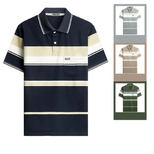Chỗ sỉ áo Thun Sọc Có Cổ Nam Trung Niên Có Túi Thun Cotton Cao Cấp (Có size 3x) – một lựa chọn đáng tham khảo trong áo thun big size