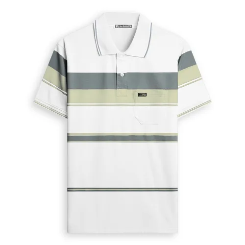 Chỗ sỉ áo Thun Sọc Có Cổ Nam Trung Niên Có Túi Thun Cotton Cao Cấp (Có size 3x)