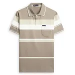 Chỗ sỉ áo Thun Sọc Có Cổ Nam Trung Niên Có Túi Thun Cotton Cao Cấp (Có size 3x)