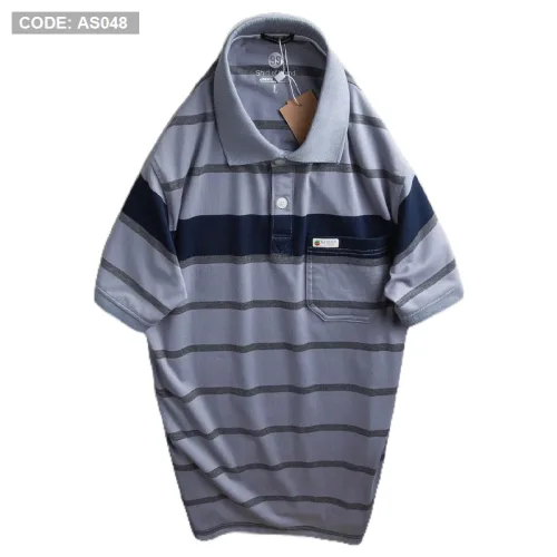 Shop sỉ áo Thun Sọc Nam Cổ Bẻ Có Túi Cao Cấp