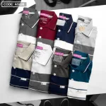 Áo Polo Nam AS026 Sọc Ngang Có Túi, Thun Cotton Size L-XL-XXL