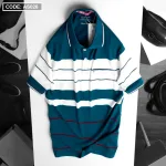 Áo Polo Nam AS026 Sọc Ngang Có Túi, Thun Cotton Size L-XL-XXL