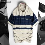 Áo Polo Nam AS026 Sọc Ngang Có Túi, Thun Cotton Size L-XL-XXL