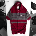 Áo Polo Nam AS026 Sọc Ngang Có Túi, Thun Cotton Size L-XL-XXL