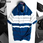 Áo Polo Nam AS026 Sọc Ngang Có Túi, Thun Cotton Size L-XL-XXL