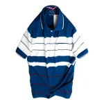 Áo Polo Nam AS026 Sọc Ngang Có Túi, Thun Cotton Size L-XL-XXL