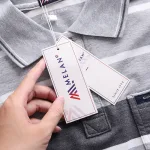 Nguồn hàng sỉ áo Thun Sọc Nam Melan Cổ Bẻ Có Túi Thun Cotton