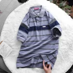 Nguồn hàng sỉ áo Thun Sọc Nam Melan Cổ Bẻ Có Túi Thun Cotton