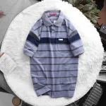 Nguồn hàng sỉ áo Thun Sọc Nam Melan Cổ Bẻ Có Túi Thun Cotton