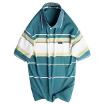 Áo Thun Nam Trung Niên Sọc Cổ Bẻ Có Túi Cotton Cao Cấp Size 3X