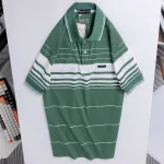 Áo thun nam trung niên sọc nhuyễn có túi, cotton size 3x