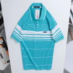 Áo thun nam trung niên sọc nhuyễn có túi, cotton size 3x