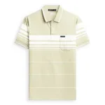 Áo thun nam trung niên sọc nhuyễn có túi, cotton size 3x