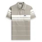 Áo thun nam trung niên sọc nhuyễn có túi, cotton size 3x