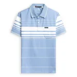 Áo thun nam trung niên sọc nhuyễn có túi, cotton size 3x