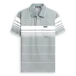 Áo thun nam trung niên sọc nhuyễn có túi, cotton size 3x