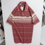 Áo thun nam trung niên sọc nhuyễn có túi, cotton size 3x