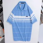 Áo thun nam trung niên sọc nhuyễn có túi, cotton size 3x