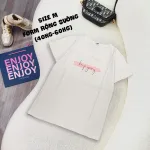 Chuyên sỉ áo thun thái nữ cổ tròn form giấu quần in chữ keep going