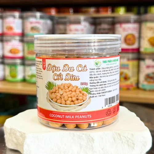Chuyên sỉ đậu Da Cá Cốt Dừa Thơm Ngon Mini 200g - Hộp Pet