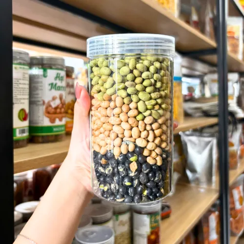 Đậu mix 3 vị hộp PET 400g gồm đậu nành, đậu đen và đậu xanh