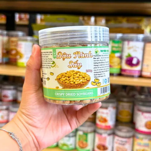Shop sỉ đậu Nành Sấy Thơm Ngon Mini 200g - Hộp Pet