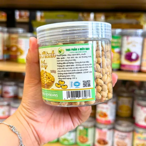 Shop sỉ đậu Nành Sấy Thơm Ngon Mini 200g - Hộp Pet
