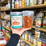 Đậu phộng rang tỏi ớt thơm ngon đóng hộp PET 300g